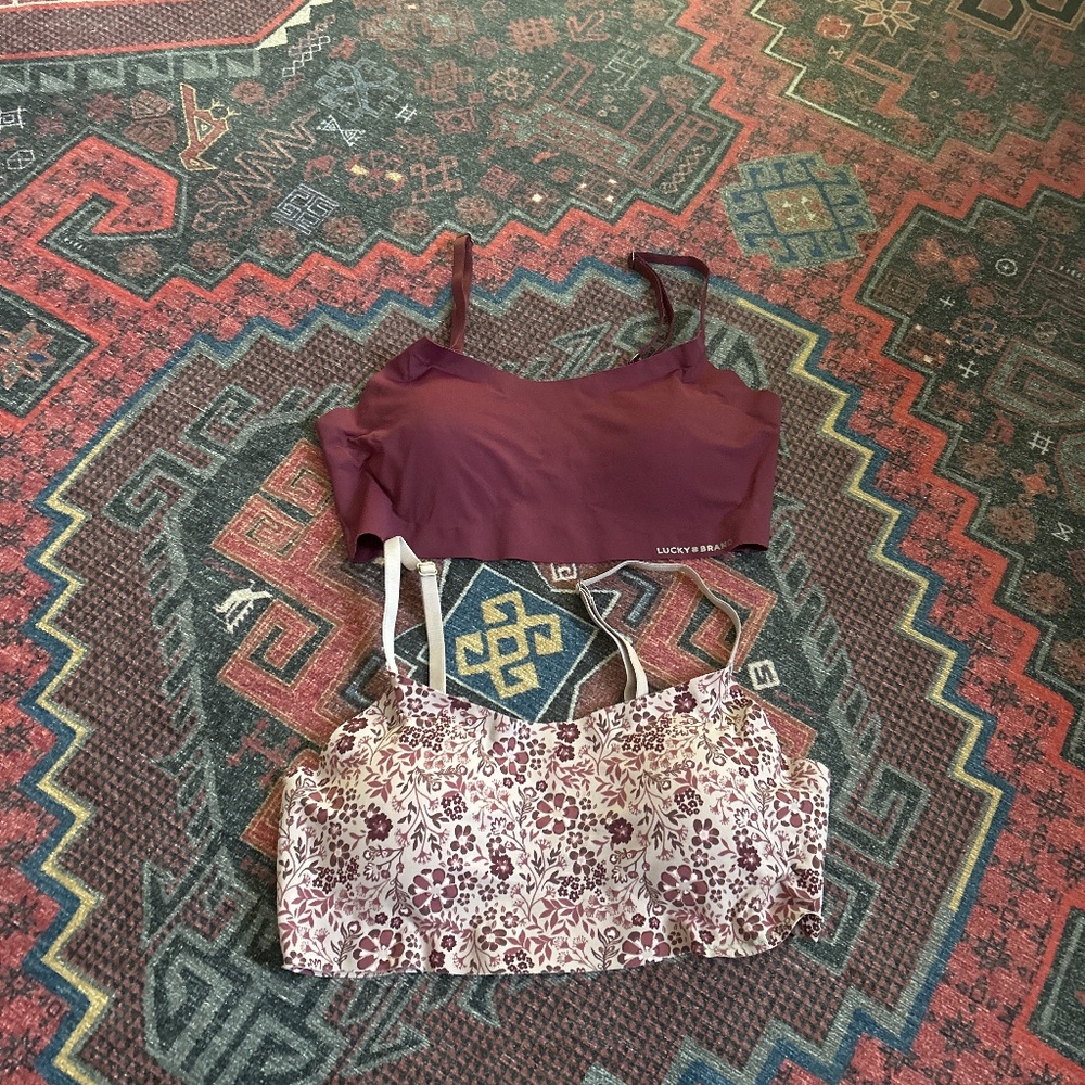 Lucky Brand bralettes (set of 2!) size medium
